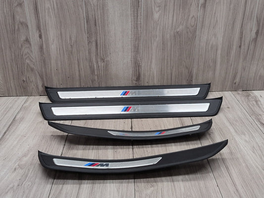 2014 BMW 535i F10- Front Rear Left Right Scuff Plate Door Sill SET PN: 8050054