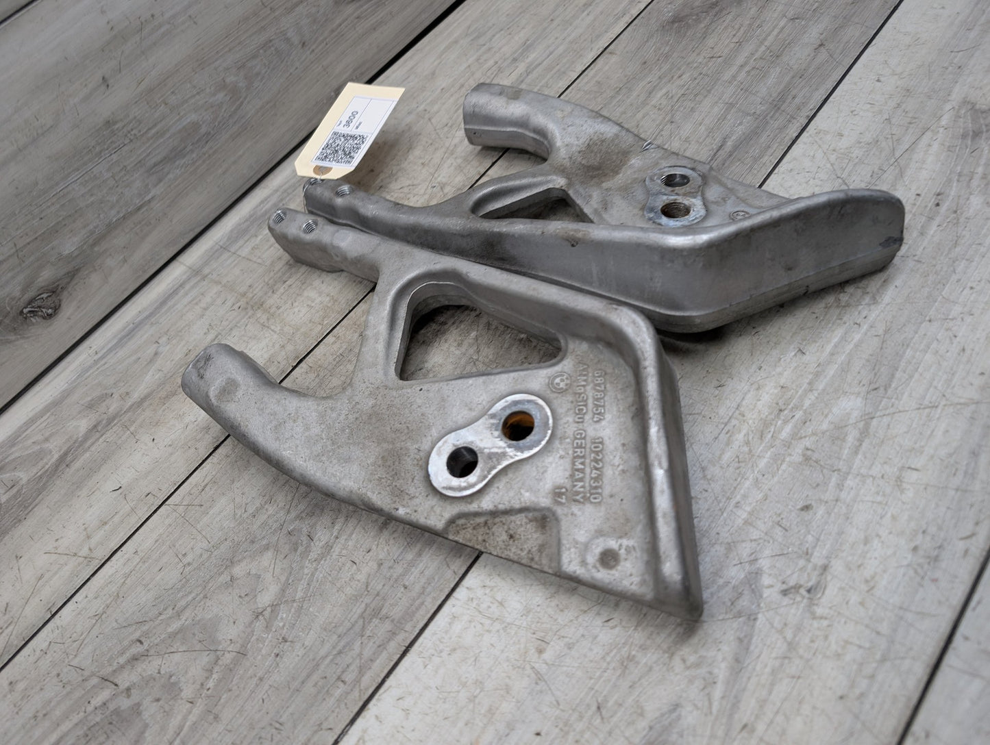 19-25 OEM BMW G05 X5 G06 X6 Front Left Right Suspension Crash Wedge Brace PAIR