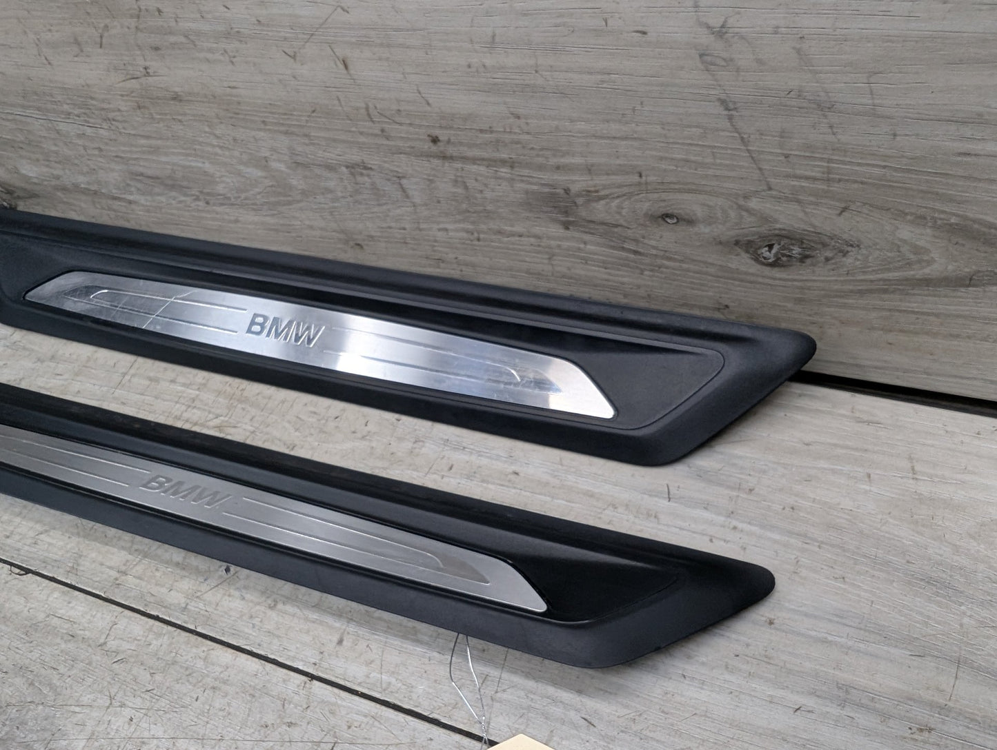 2012-2018 BMW 340i F30 Front Left Right Scuff Plate Door Sill SET 7410460