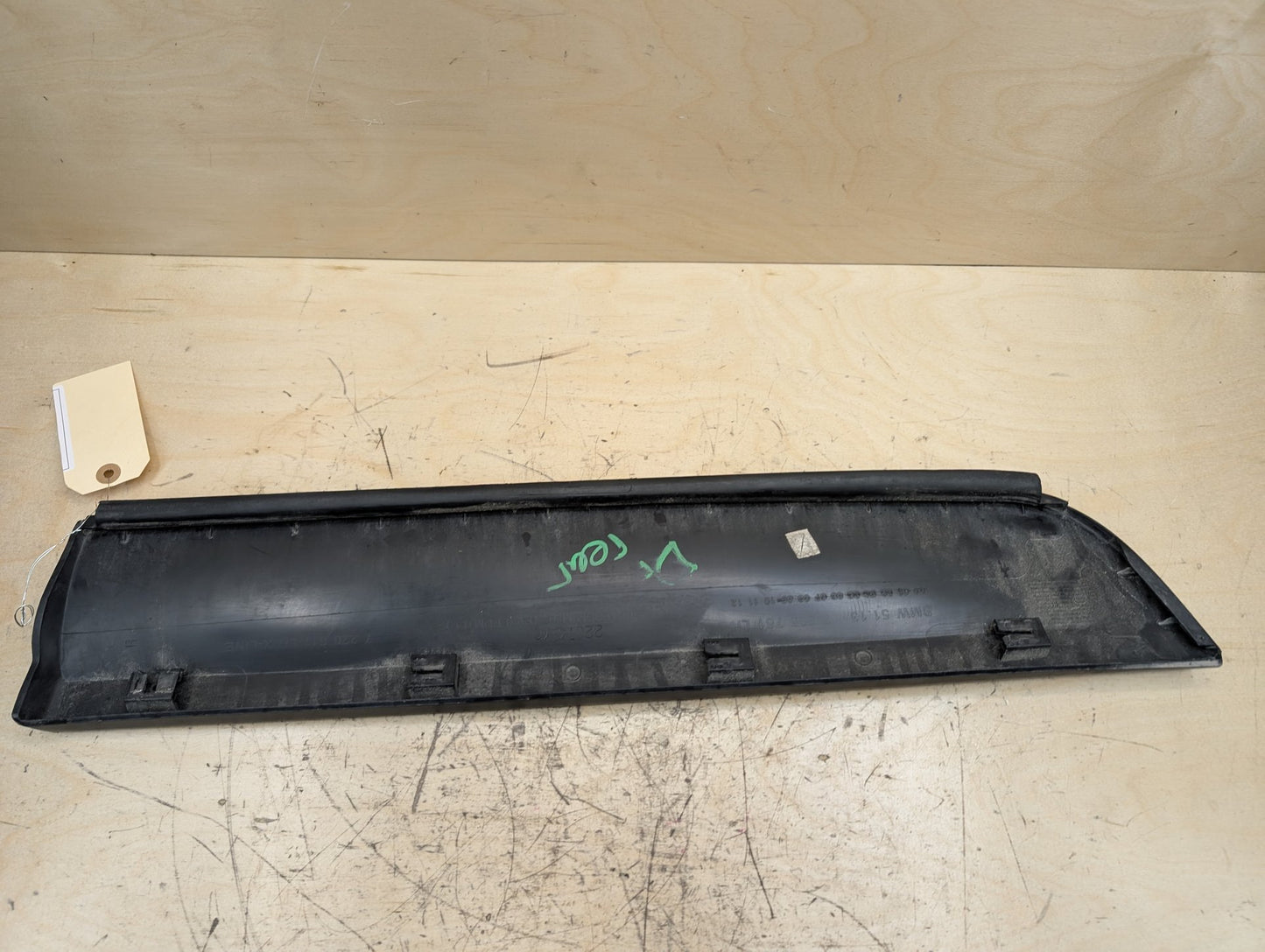 2011-2016 BMW X3 F25 Rear Left Driver Exterior Door Trim Molding 7205781