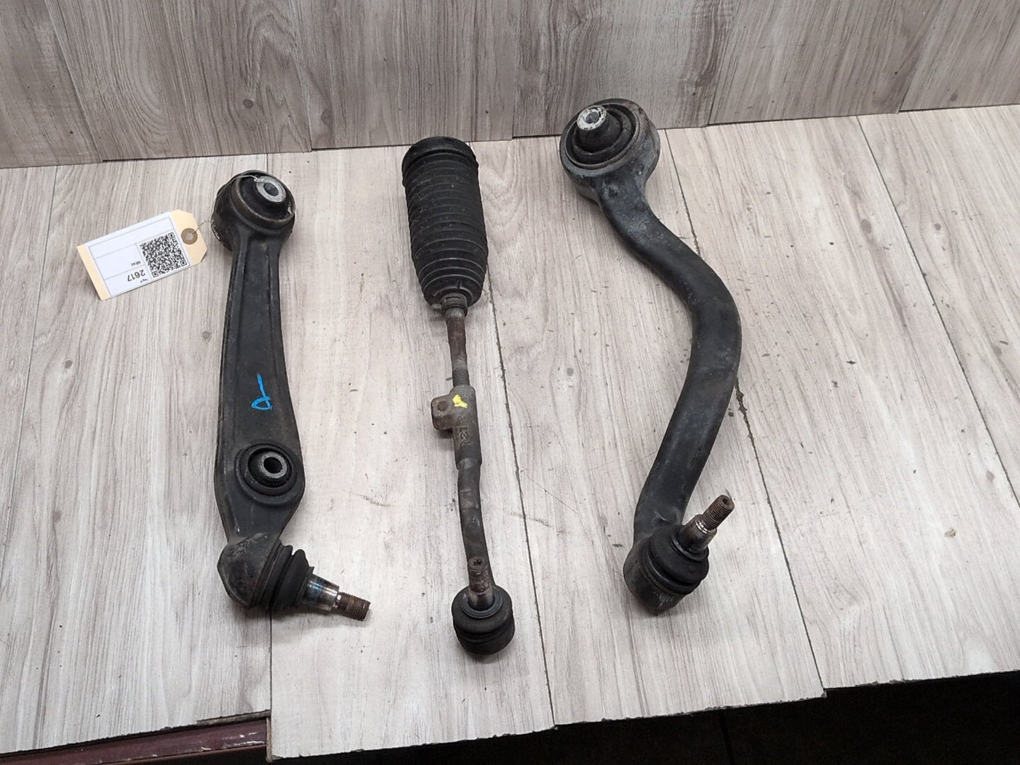 2016 BMW X6 F86 Front Right Passenger Control Arms w/ Tie Rod SET 7850158 S63B44T2