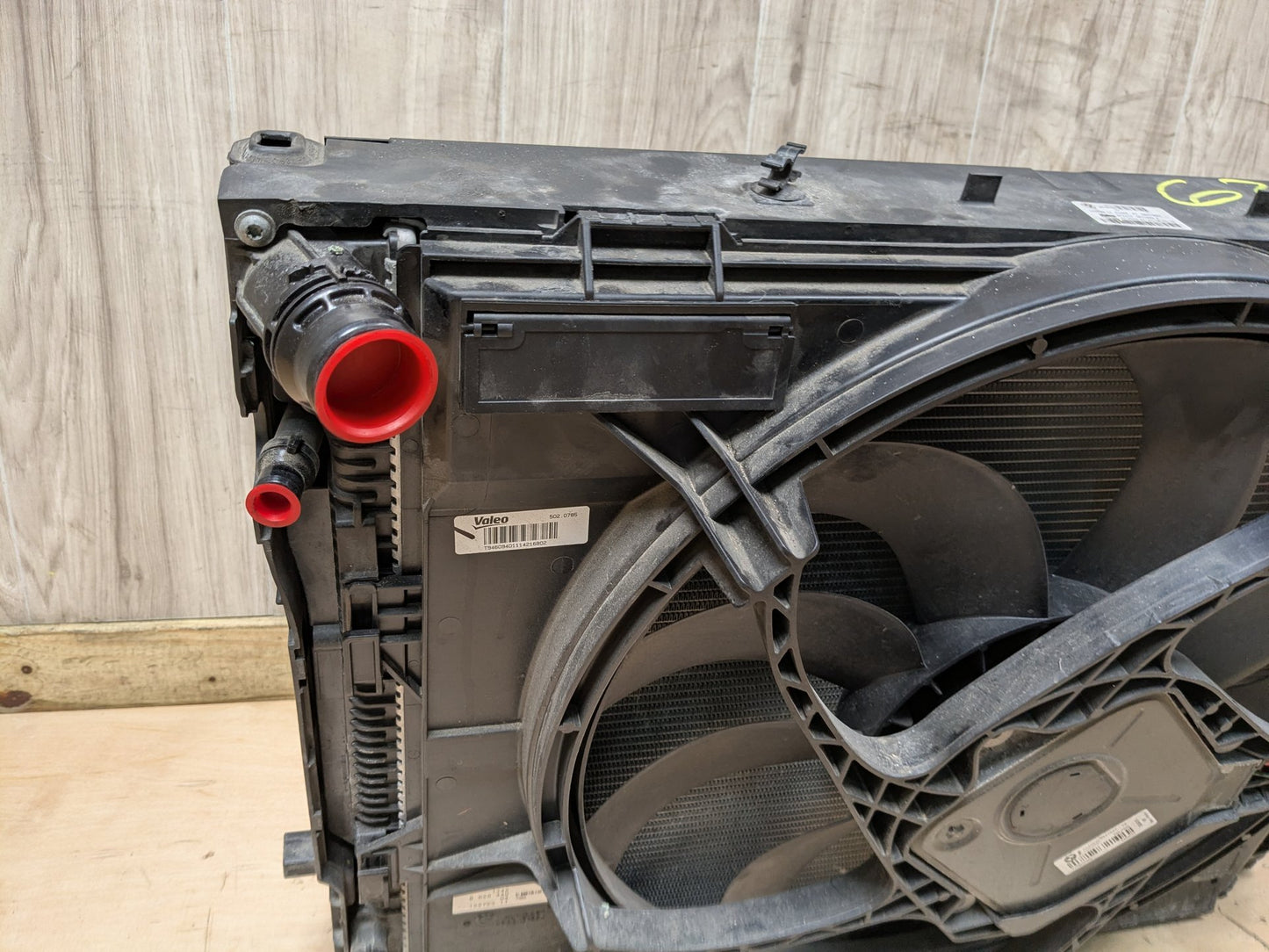 2014 - 2020 BMW 440i F36 Radiator Cooling Condenser Fan Shroud Assembly SET 8618788 B58B30M0