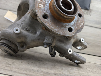 2008-2017 Audi S5 8T Rear Left Driver Spindle Knuckle w/ Bearing 8K0505435A OEM