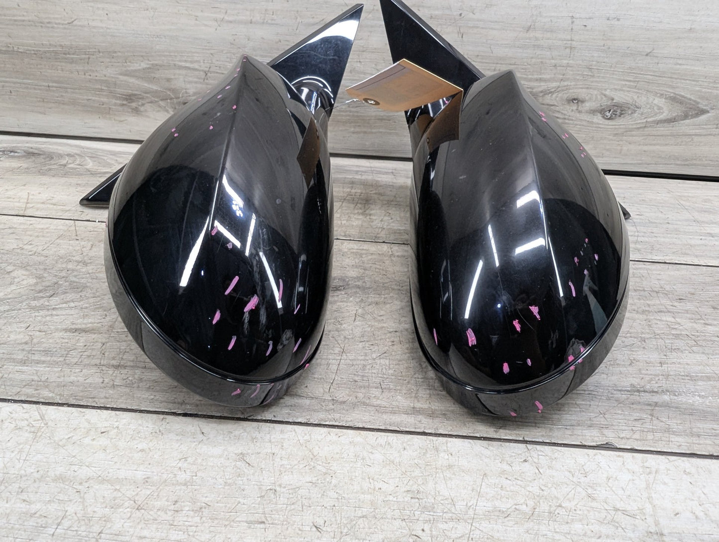 2008-2013 BMW 128i E82 Front Left Right Side Mirror Assembly BlackSET 7268305
