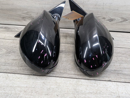 2008-2013 BMW 128i E82 Front Left Right Side Mirror Assembly BlackSET 7268305