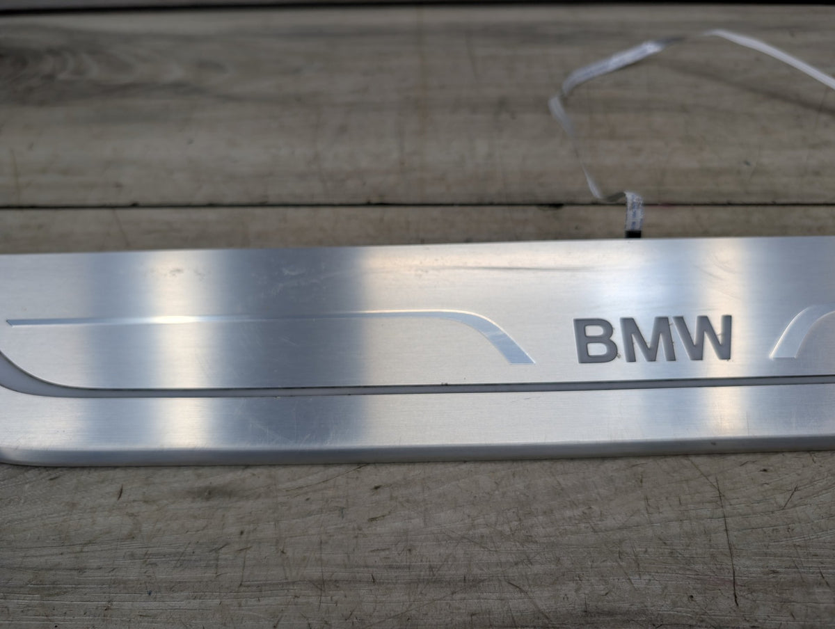 2016-2022 BMW 750Li G12 Front Left Driver Scuff Plate Door Sill 7370314 OEM