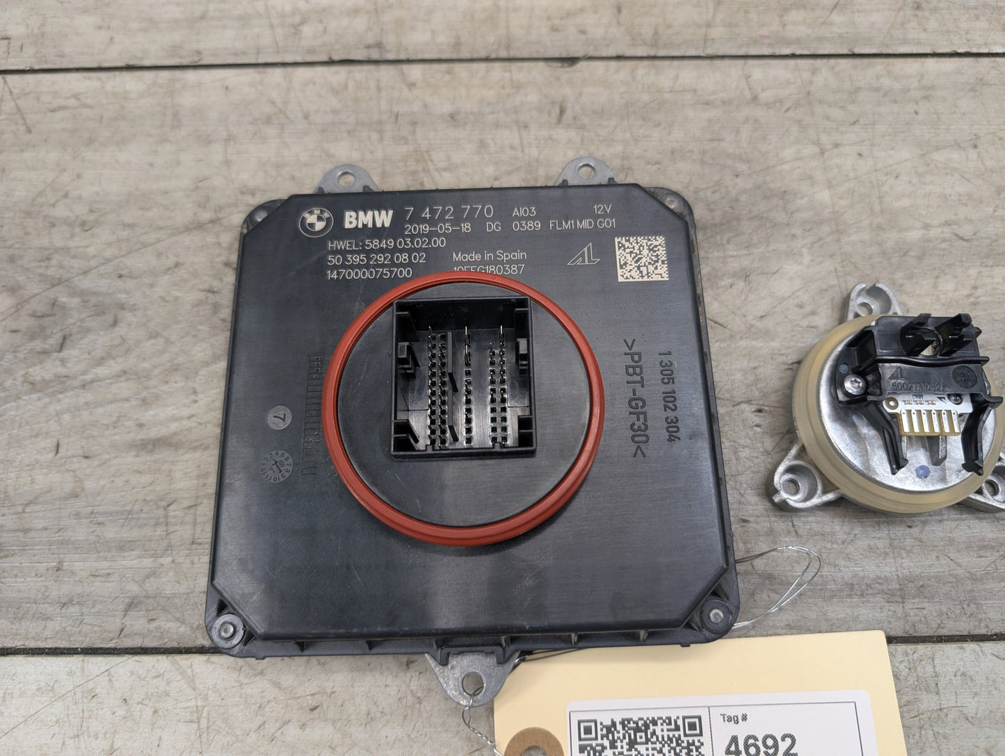 2018 - 2024 BMW X3 G01 Left Right Headlight DRL Daytime Running Light Module SET 7472770 B46B20O1