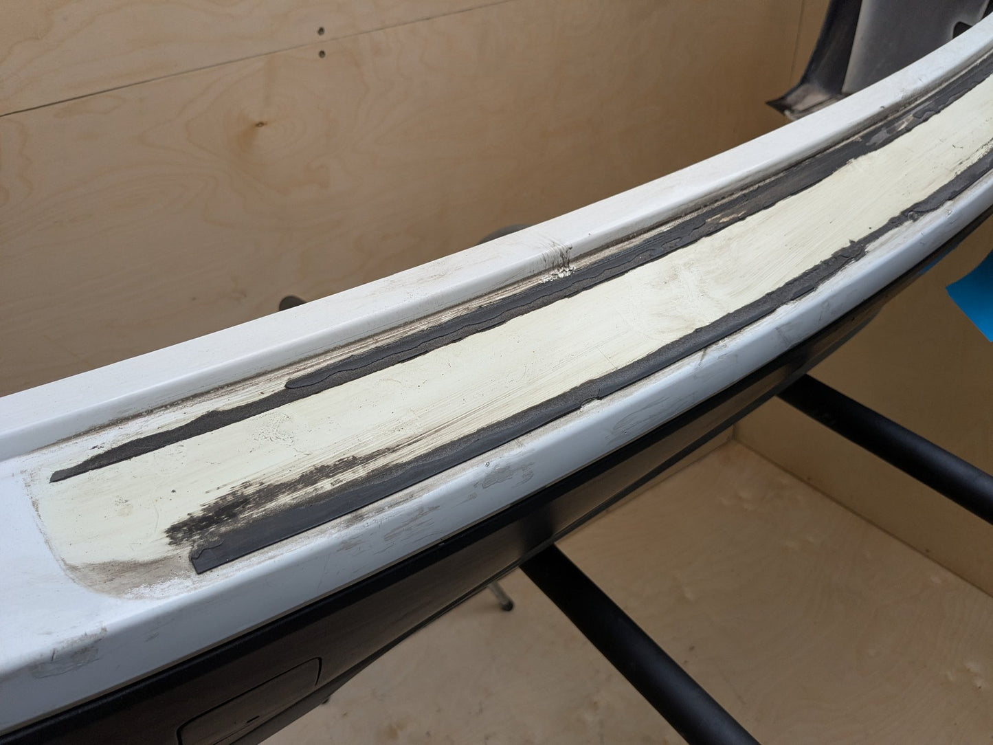 11-17 OEM BMW F25 X3 Rear Bumper Cover w/ PDC Holes 7278474 White 300