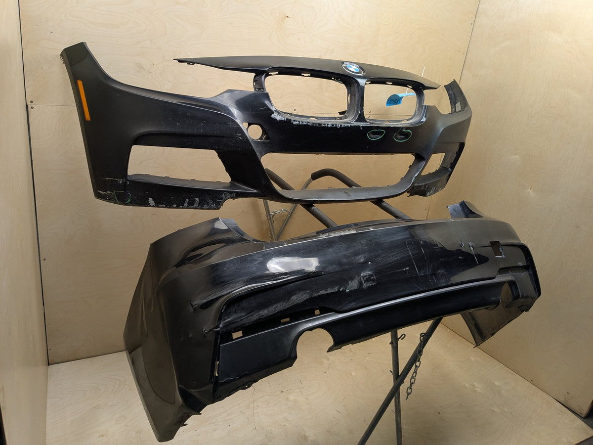 DAMAGE* 12-18 BMW 335i F30 Front & Rear Bumper Covers Pair OEM M SPORT