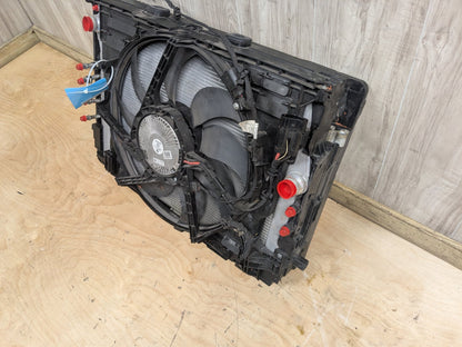 12-19 OEM BMW F10 F12 F13 M6 Main Radiators Cooling ASSEMBLY Fan SET S63T 100w