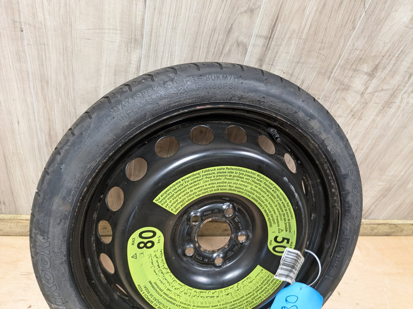 2013 - 2017 Audi S5 8T Emergency Spare Wheel Rim Tire 8T074303828128L4 CTUB