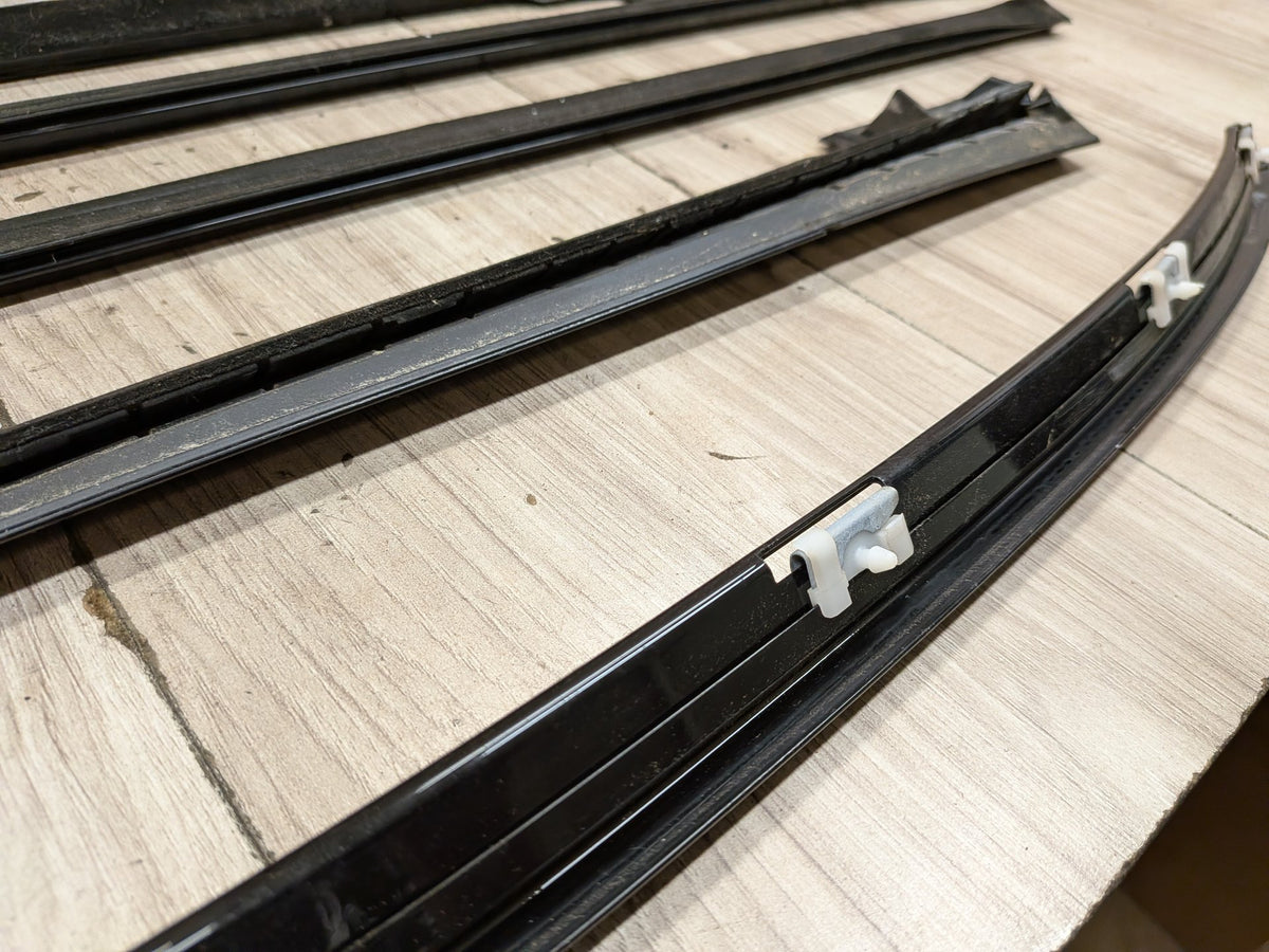 2004-2010 BMW M6 E64 Front Rear Left Right Door Gloss Shadow Line Trim Moldings SET 7905425 OEM