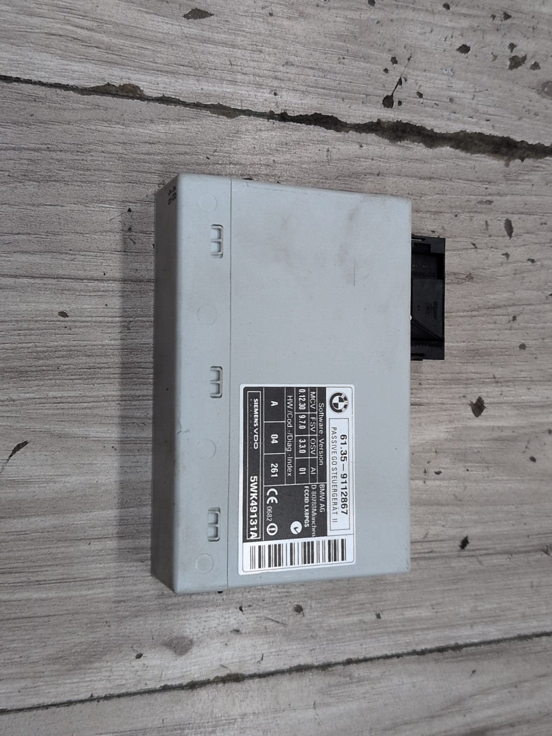 2004-2010 BMW M6 E64 Keyless Entry Receiver Module 9112867 OEM