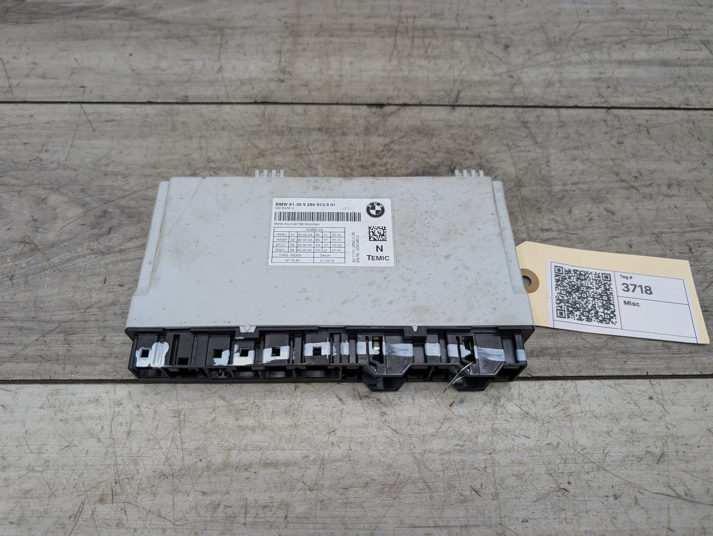 2011 - 2017 BMW X3 F25 Front Left or Right Seat Control Module 9280913 N20B20A