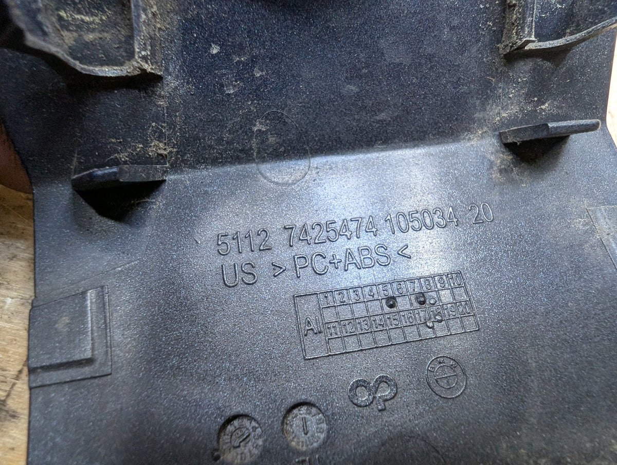 2019-2026 BMW X5 G05 Rear Bumper Tow Hook Insert Cover 7425474 OEM