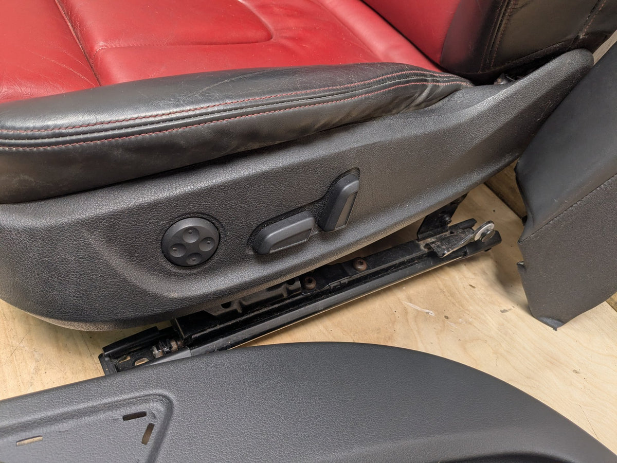 09-16 OEM Audi B8 A4 S4 Front Rear Left Right Interior Seat Door Panel BLACK RED