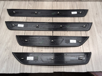 2011 - 2016 BMW 535i F10 Front Rear Left Right Scuff Plate Door Sill SET 8050054 N55B30A