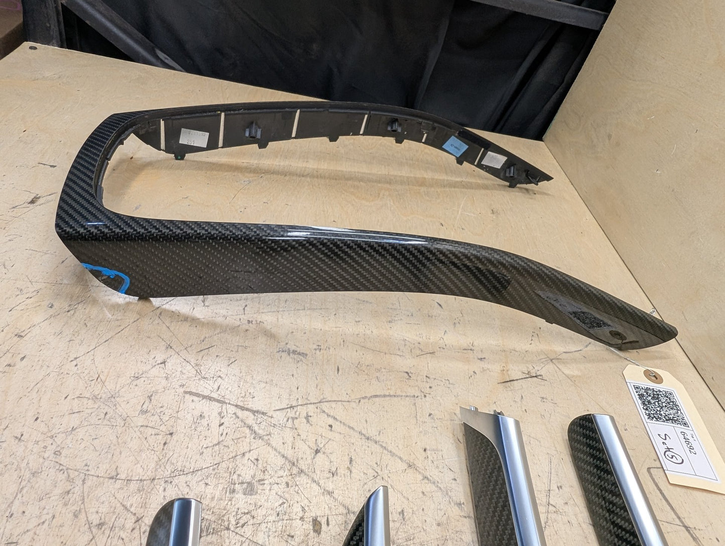 2011-2017 Audi RS5 Front Rear Center Console Door Interior Trim SET CARBON FIBER