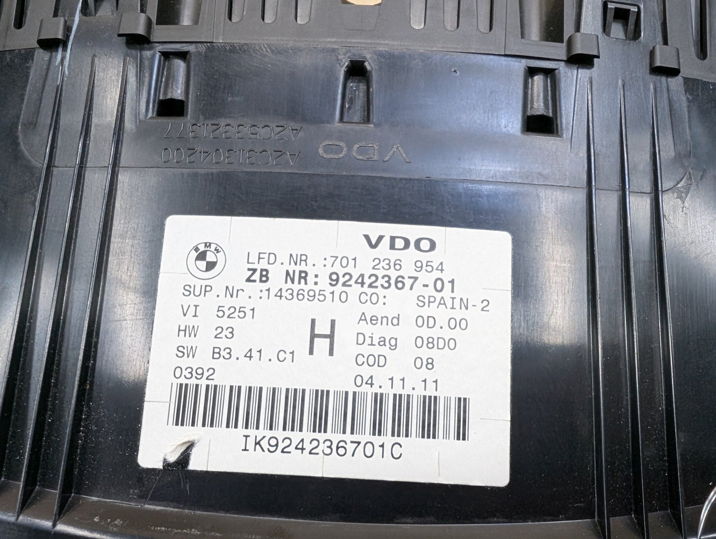 06-13 OEM BMW E90 E92 E93 Speedometer Instrument Gauge Cluster VDO