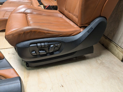 15-19 OEM BMW F16 F86 X6M BROWN Interior Seats Front Rear Door Panels COMPLETE