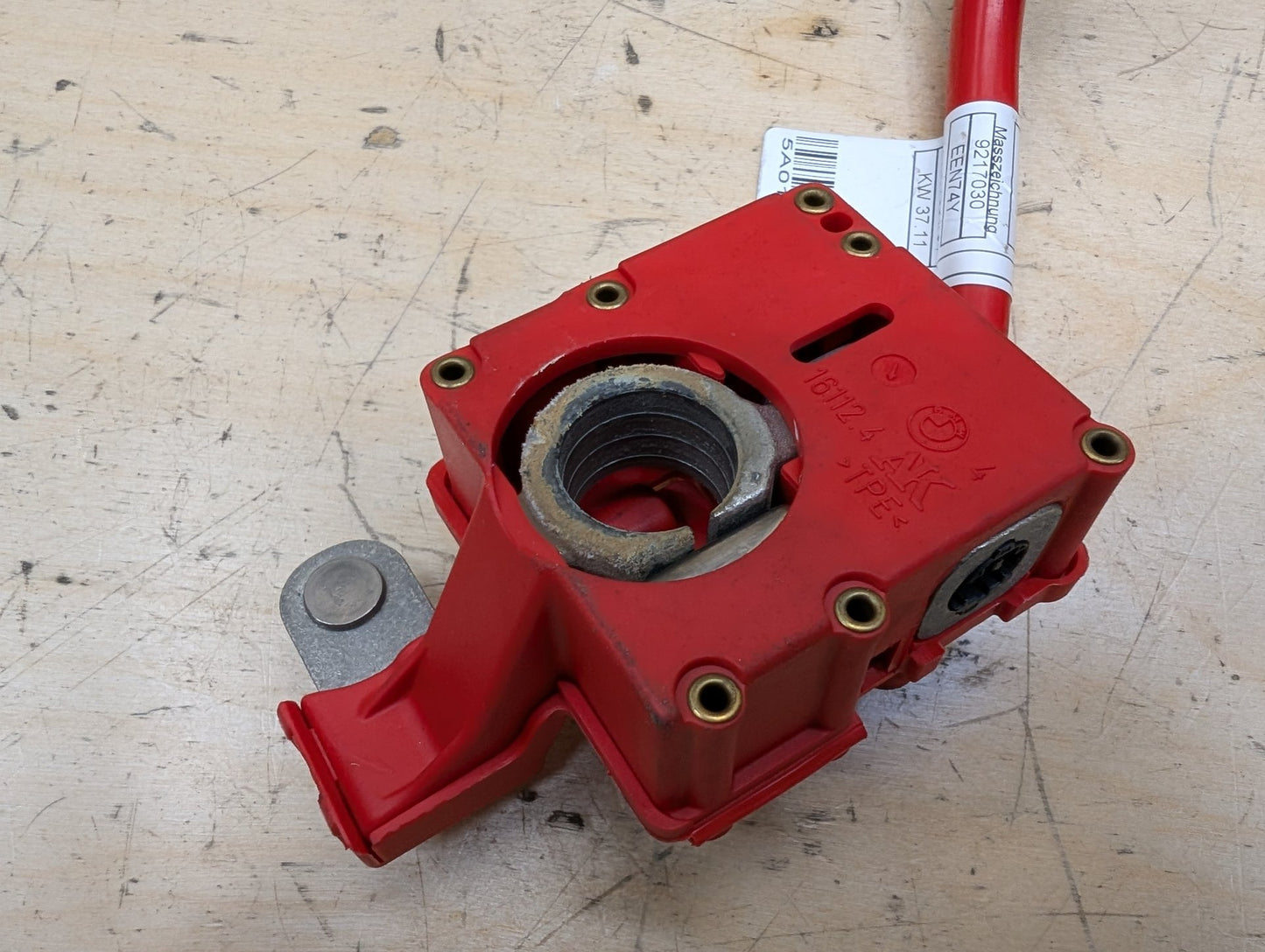 OEM BMW E84 E82 E88 E90 E92 335 M3 Battery Plus Pole Terminal Positive Red Cable