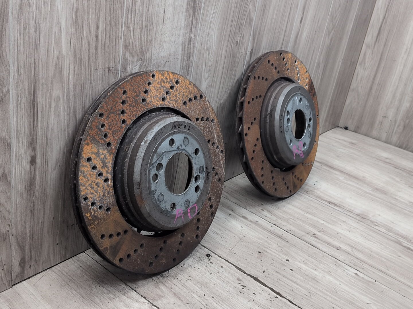 2004-2010 BMW M6 E64 Rear Left Right Brake Disc Rotors SET