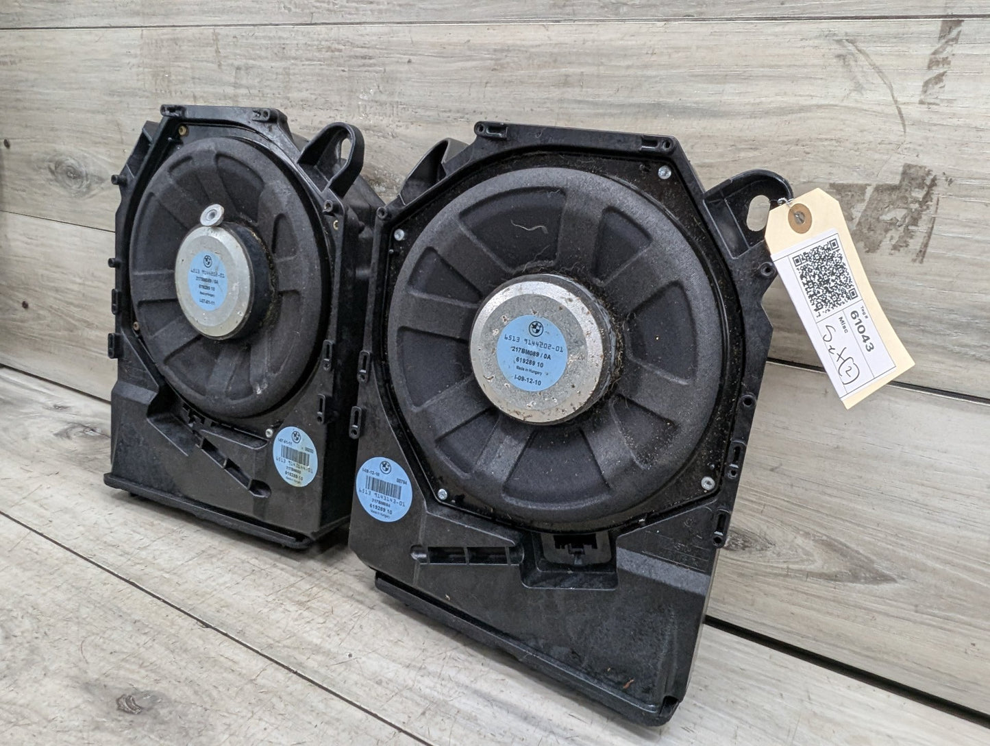 2011 BMW 328i E90 Left Right Seat Speaker Subwoofer SET 9143144