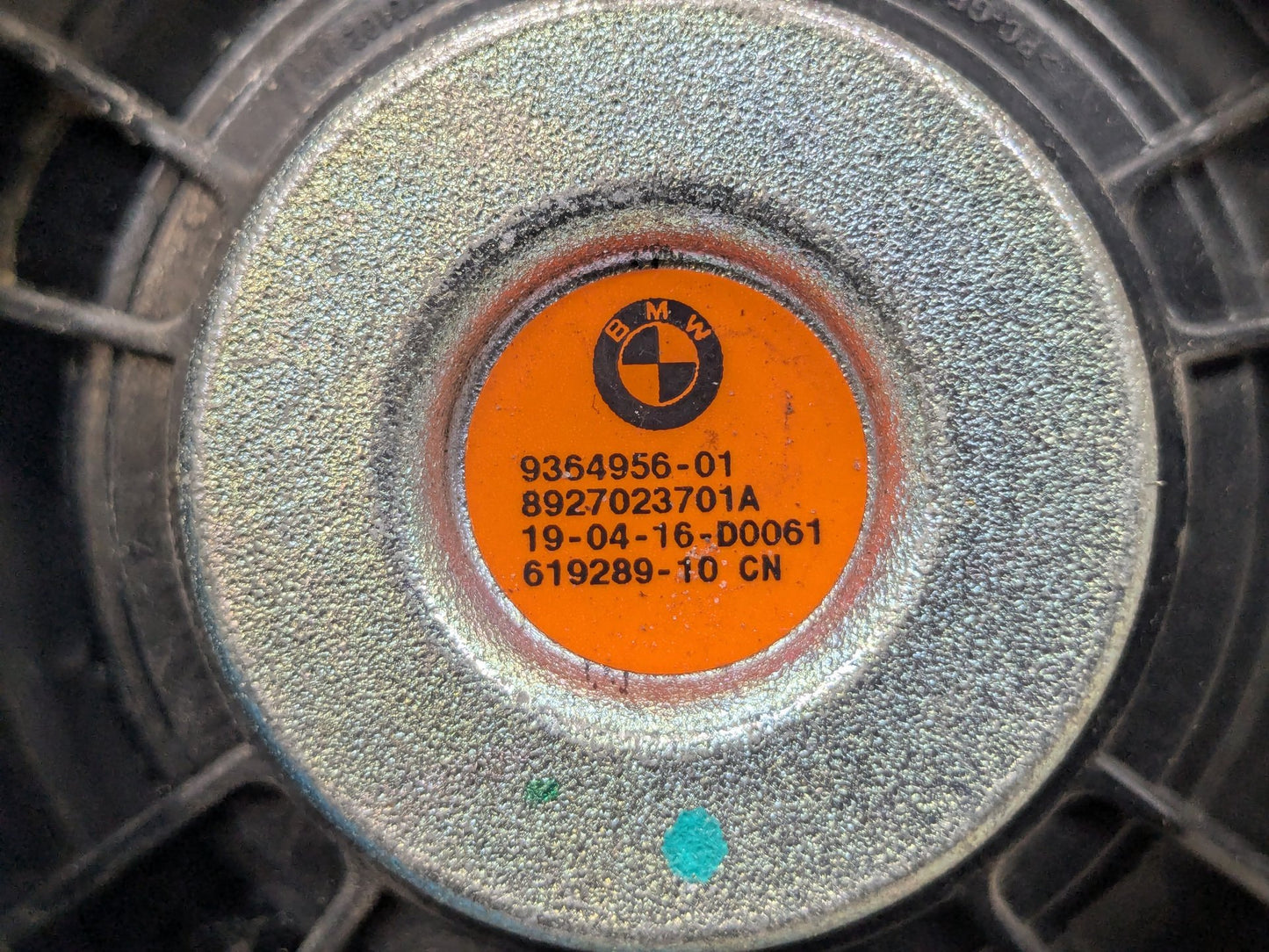 2017 BMW 340xi F30- Speaker Tweeter SET PN: 9364956