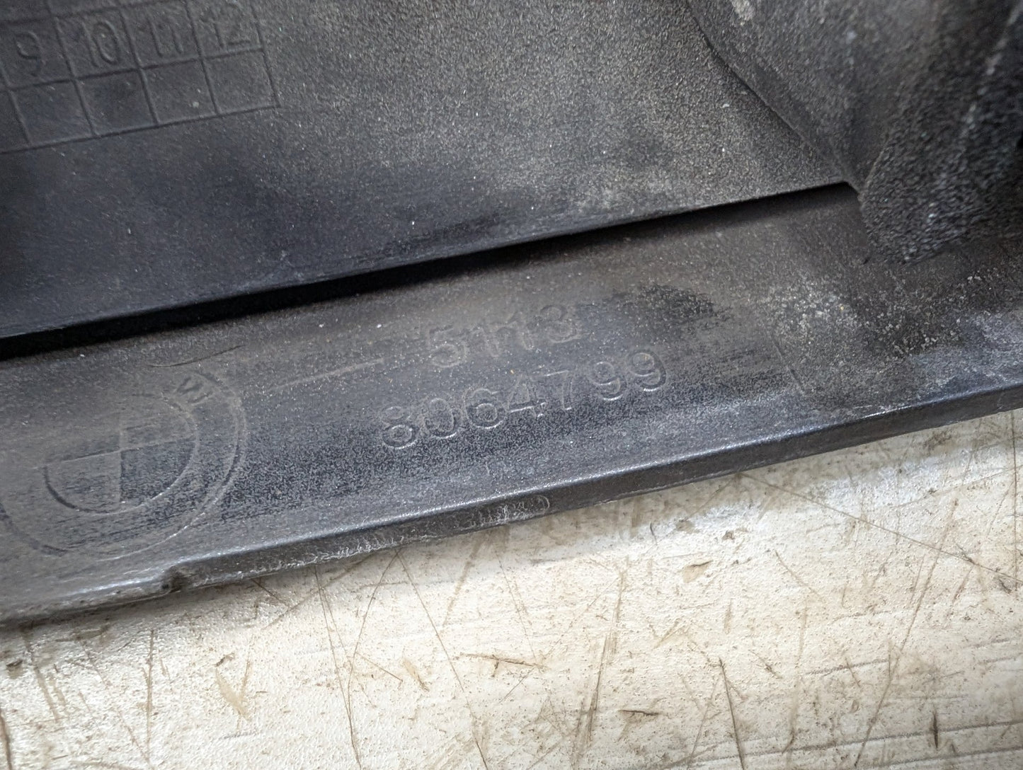 2018 - 2024 BMW X3 G01 Rear Left Driver Exterior Door Trim Molding 8064799 B58B30O1