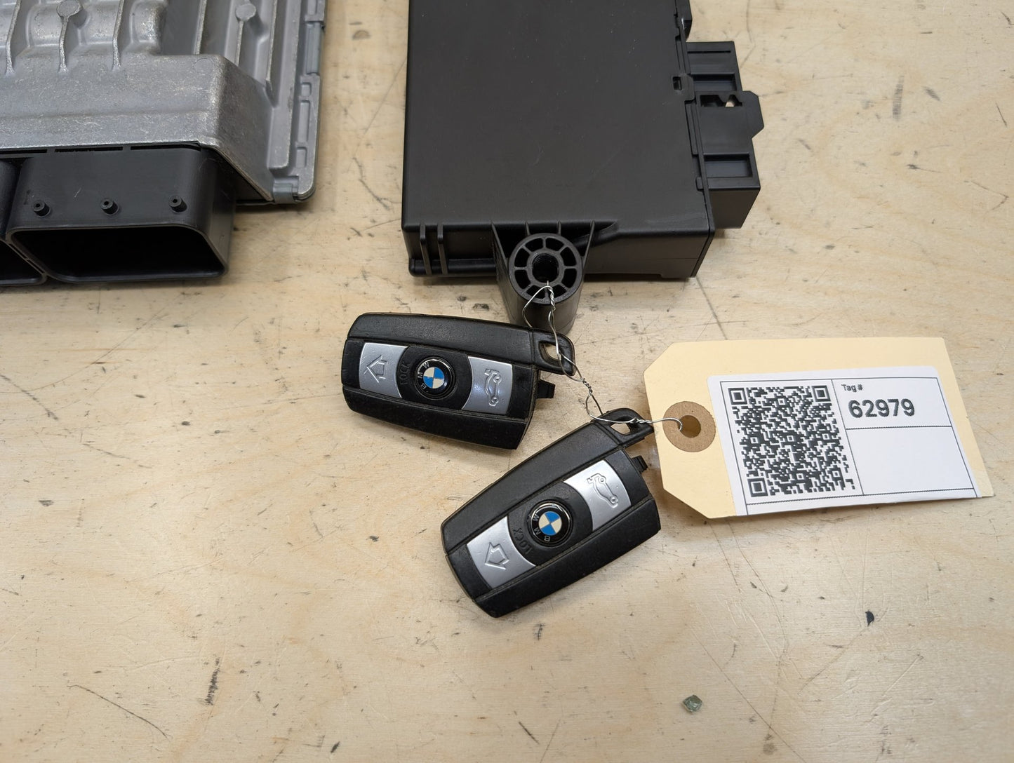 OEM BMW E82 E90 E92 E93 DME ECU CAS3 Engine N52 Control Computer Key MSV80 SET