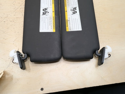 OEM BMW F30 F31 F32 F36 F80 F82 M3 M4 Left Right Interior Sun Visor PAIR Black