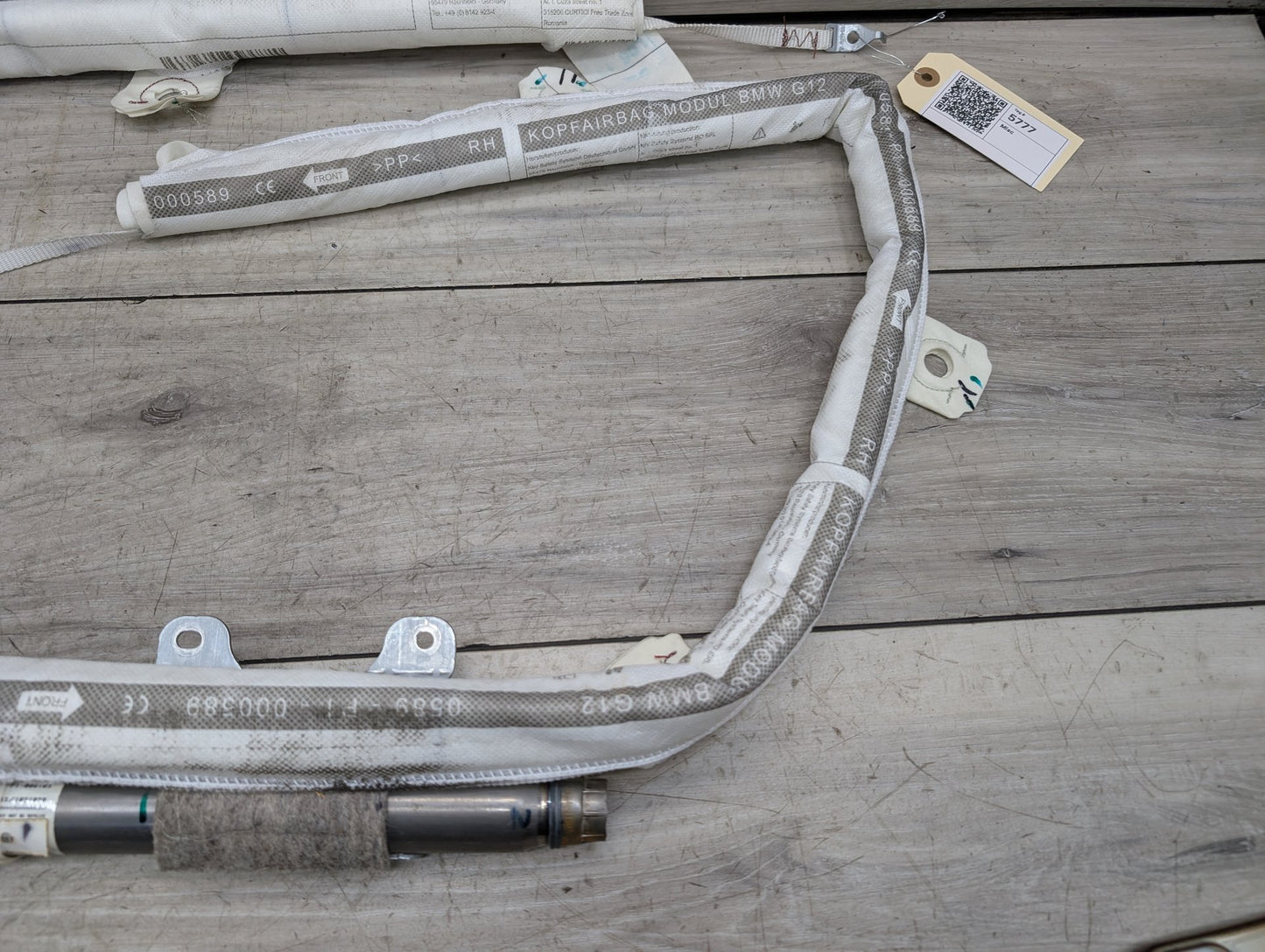 16-22 OEM BMW G12 740 750 M760 Right Passenger Roof Head Air Bag Airbag Curtain