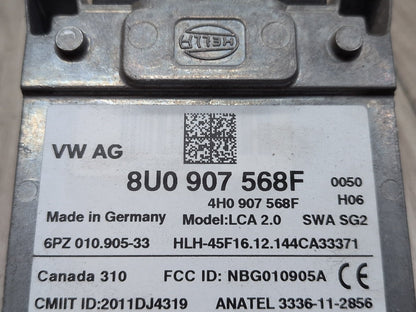 2015-2018 Audi Q3 8U Rear Left Driver Blind Spot Lane Sensor Radar Module 8U0907568F OEM