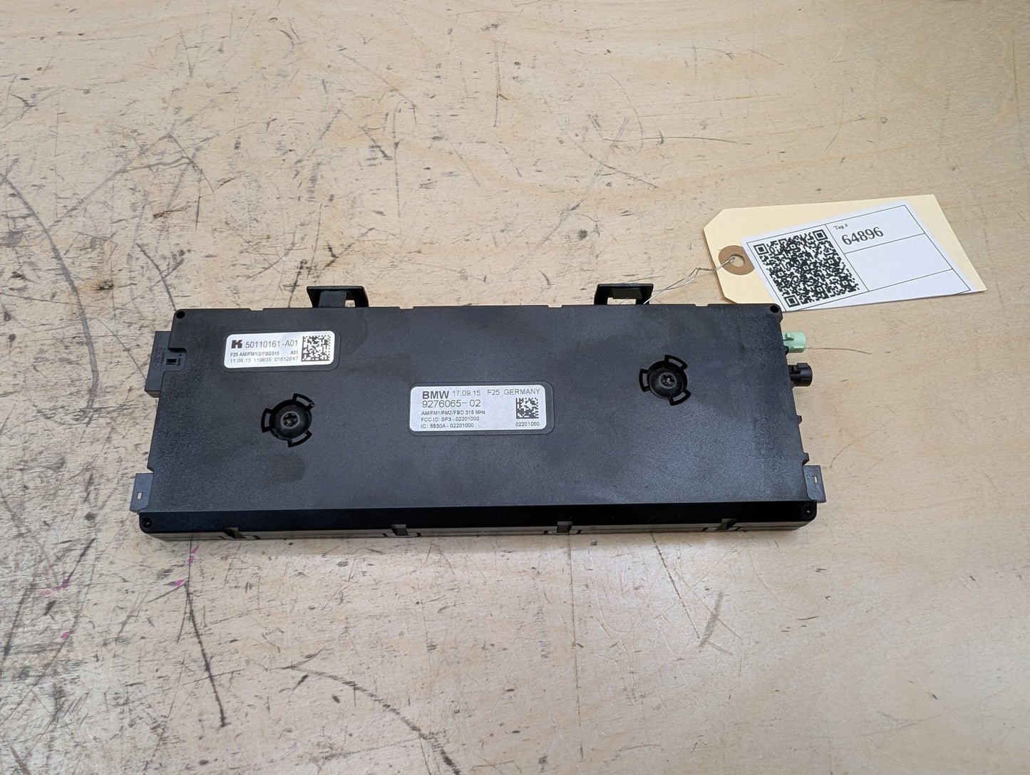 11-17 OEM BMW F25 X3 Antenna Amplifier Diversity Receiver Module 315 MHZ