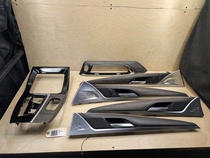 2018-2024 BMW X3 G01 - Front Rear Left Right Interior Wood Trim SET PN: 7410289