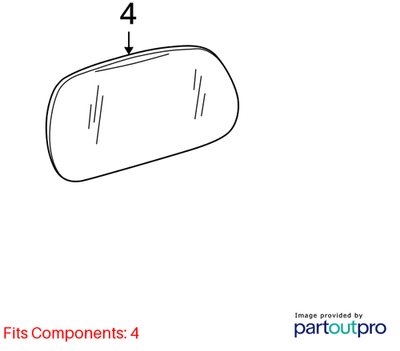 *96-02 OEM BMW E36 Z3 Left Driver Side Heated Side Mirror Glass
