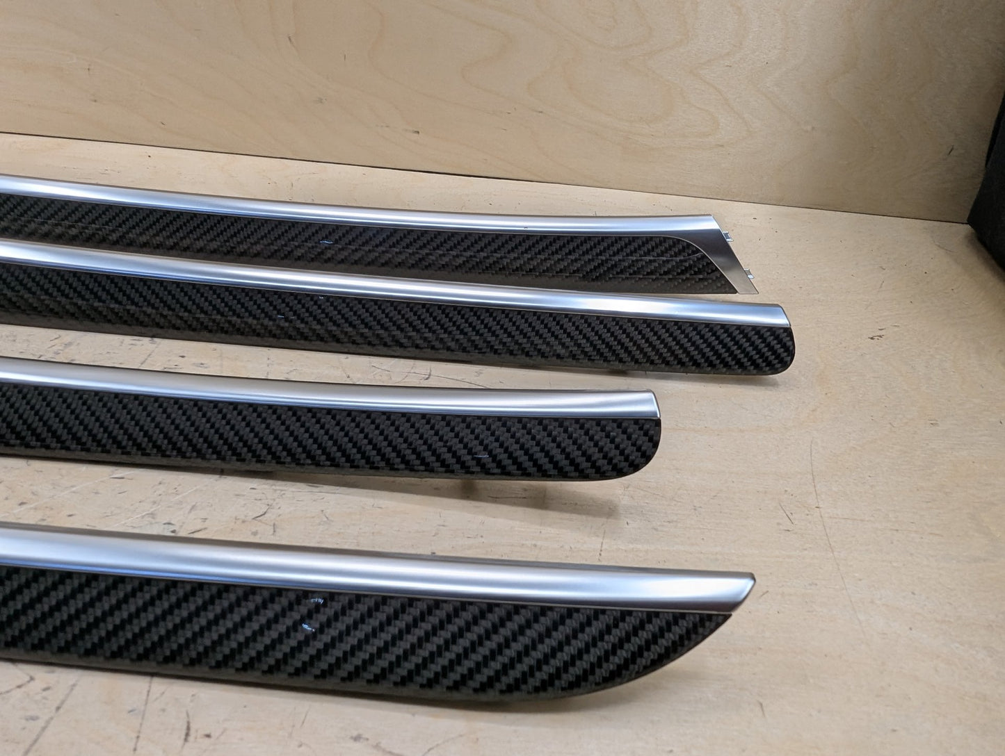 2011-2017 Audi RS5 Front Rear Center Console Door Interior Trim SET CARBON FIBER