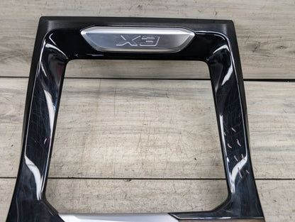 18-21 OEM BMW G01 G02 X3 X4 Center Console Interior Trim Oak Dark High Gloss