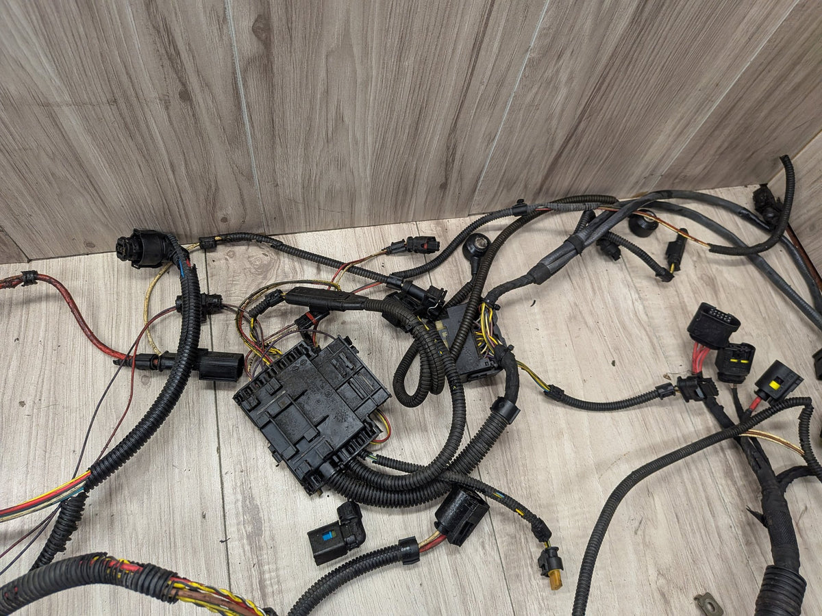 12-18 BMW F30 335i N55 Engine Motor Transmission Wiring Wire Harness SET