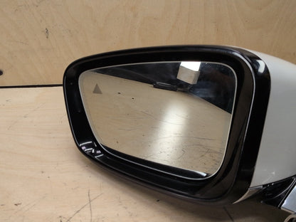 16-22 OEM BMW G12 740 Front Left Driver Side Mirror Heated w/ Camera White A96