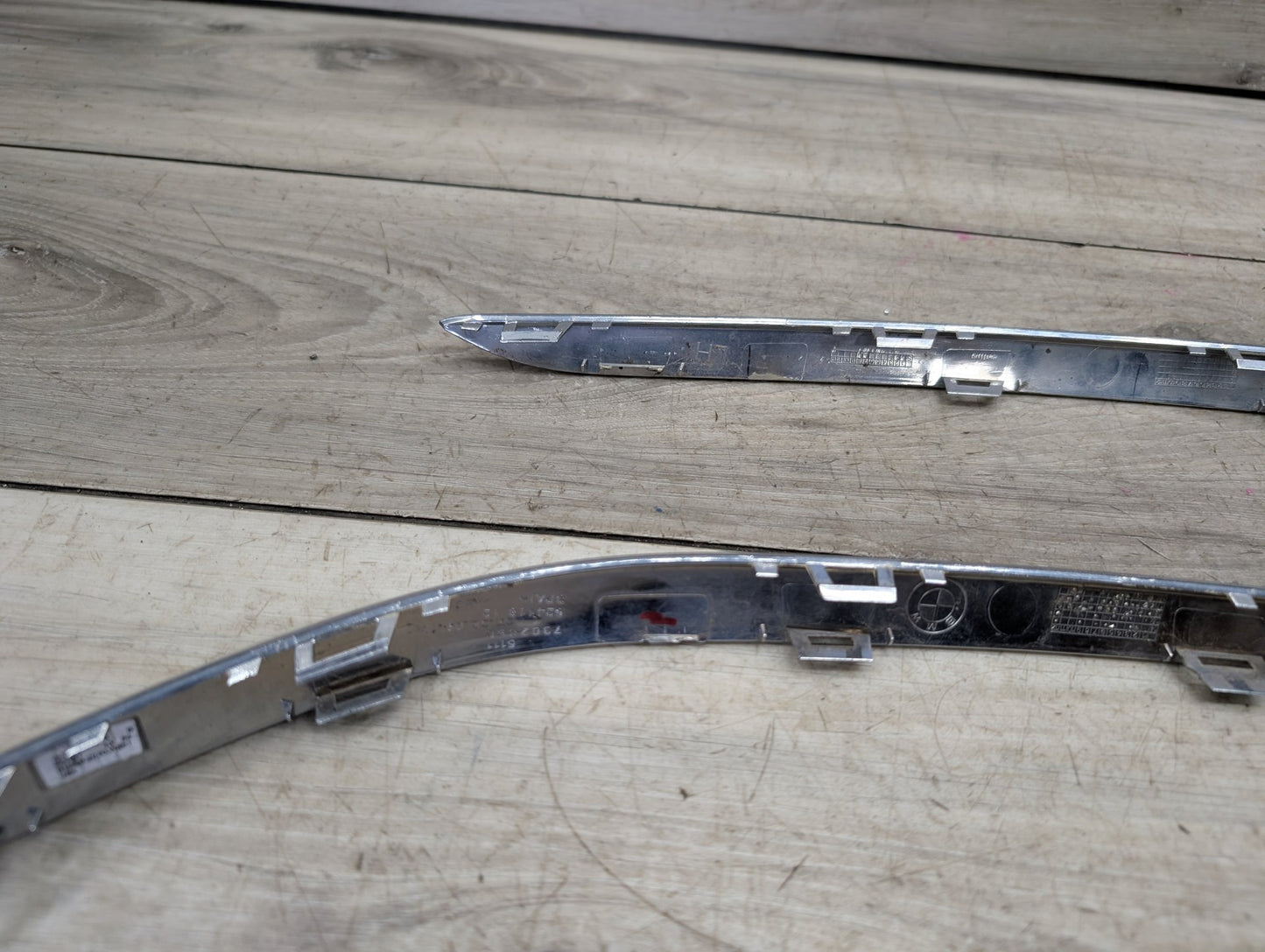 2016-2019 OEM BMW 750Li G12 Front Bumper Cover Lower Left Right Molding Trim SET