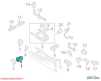 08-17 OEM Audi A4 A5 Q5 RS5 S4 S5 SQ5 Ignition Starter Switch Module w/ Key