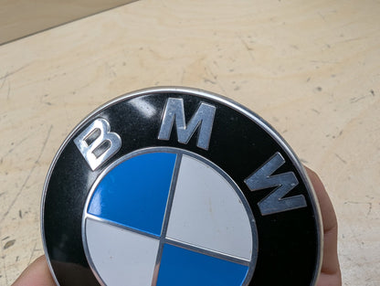 OEM BMW E90 F02 F22 F30 F32 F36 F80 F87 M3 M4 Rear Trunk Lid Round Emblem 74mm