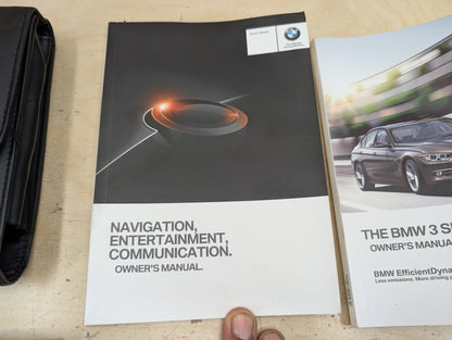 2014 BMW 328i F30- Owners Manual Books w/ Case SET