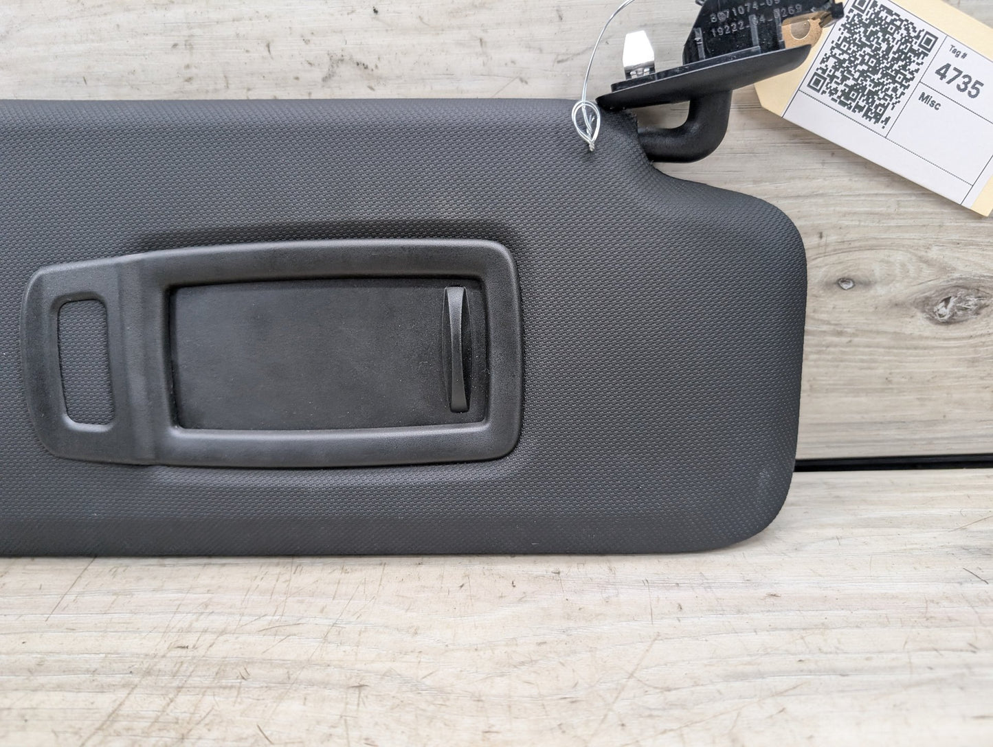 18-21 OEM BMW G01 G02 F97 F98 Right Passenger Side Sun Visor Anthracite Black