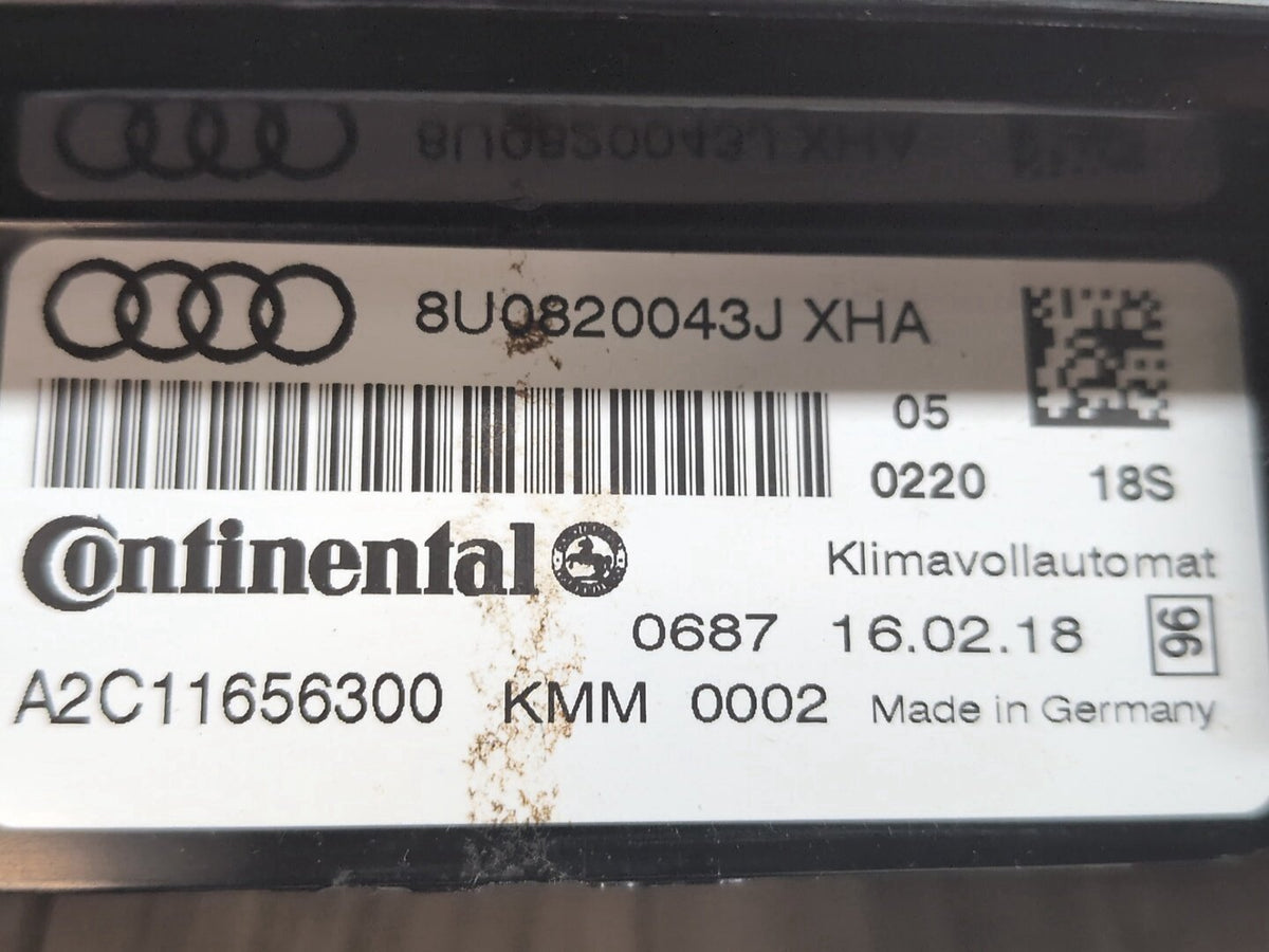 2015-2018 Audi Q3 8U Front AC Heater Climate Control Switch 8U0820043J OEM
