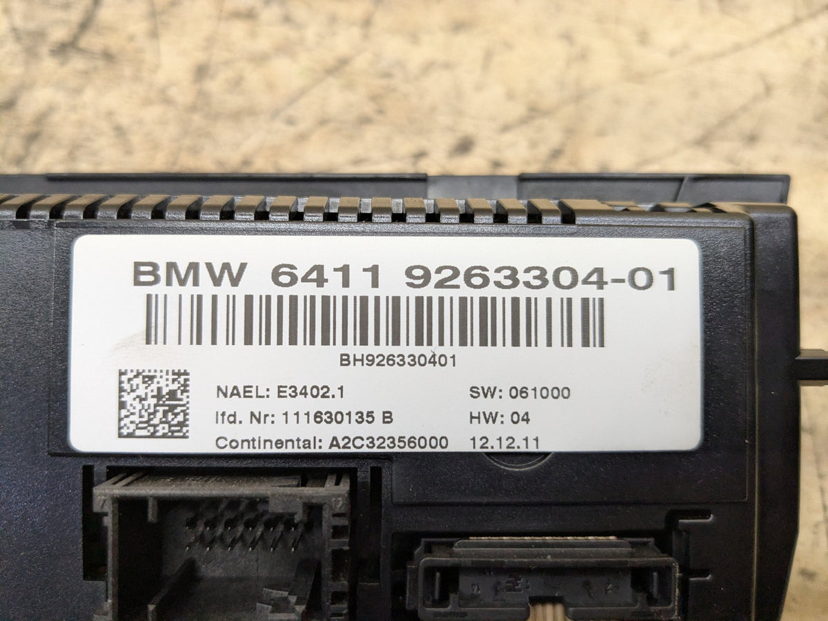 2007-2013 BMW 328i E92 Front AC Heater Climate Control Switch 9263304 OEM