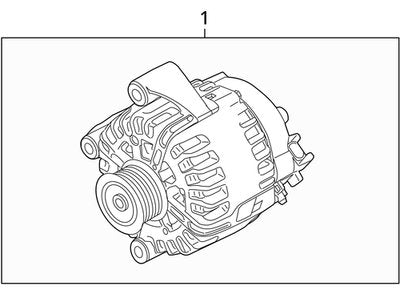 09-13 OEM BMW E70 X5 E90 335d Diesel Engine M57Y Alternator Generator 220A