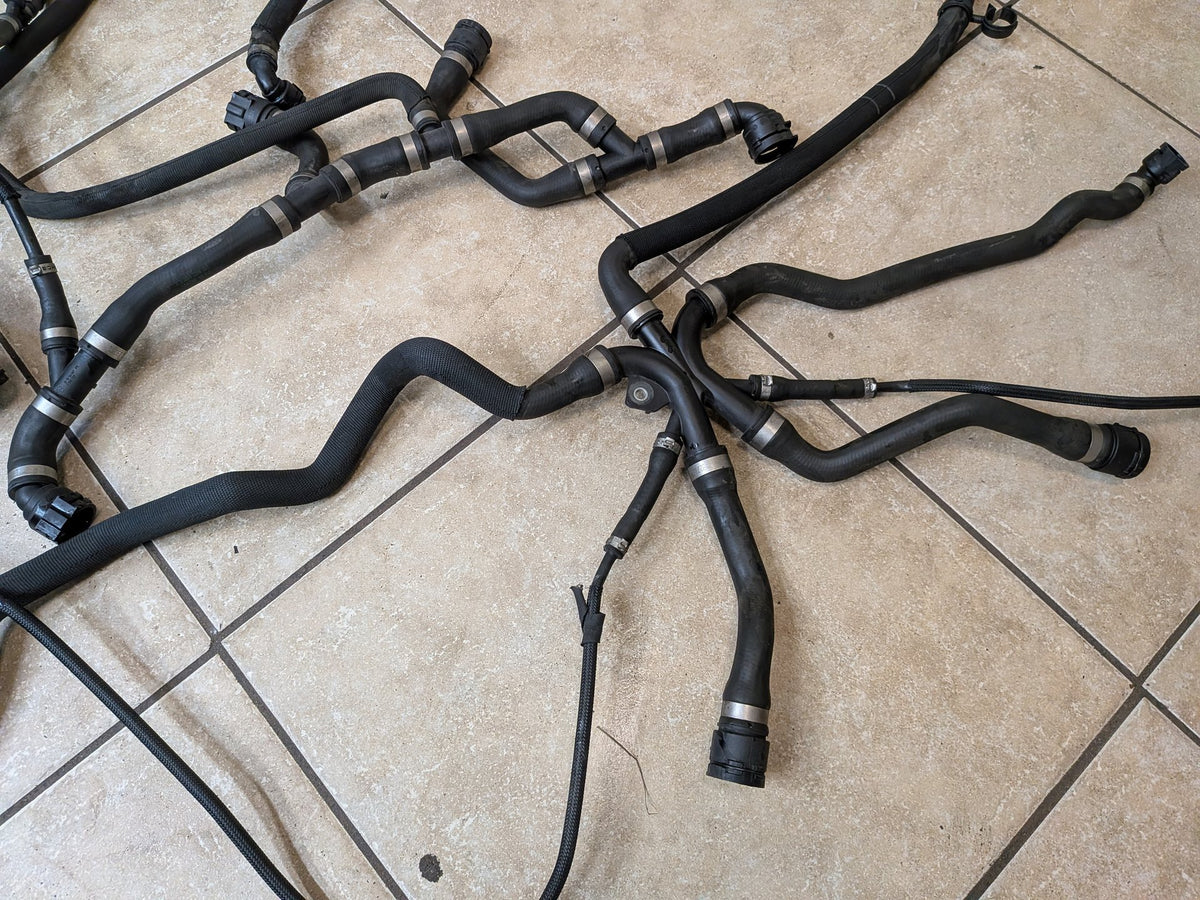 2012-2018 BMW F06 M6 Engine Radiator Cooling Coolant Pipe Hoses SET 7843264