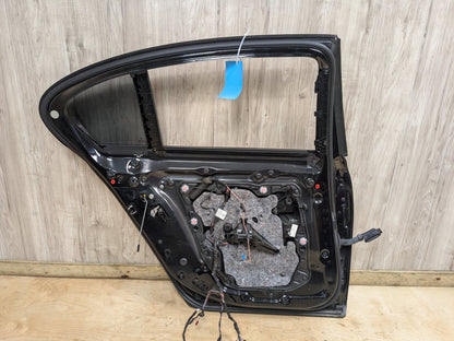 16-19 OEM BMW G11 750i xDrive SWB Rear Left Driver Door Shell Panel Black 475